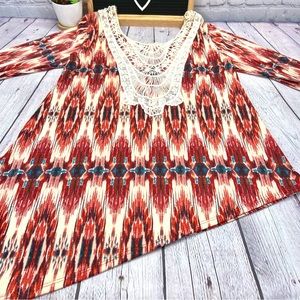 SCULLY Limited Edition Scoop Neck, Lace Back, Asymetrical Top-NWT